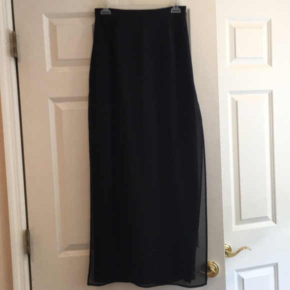 Black Maxi Evening Skirt by Tom Barra - 6 - Picture 4 of 9